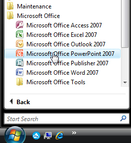 microsoft powerpoint 2007 for windows xp